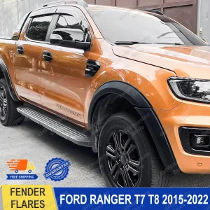 Parafango Flares Arco Ruota di Estensione Per Ford Ranger T7 T8 Wildtrak XLT XLS XL LIMITED 2015-2022 Universale 30mm Accessori Auto