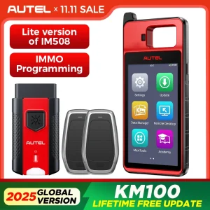 Autel MaxiIM KM100 Strumento immobilizzatore di programmazione portachiavi 2 pezzi Autel IKEY per la generazione di chiavi anni ’60 OBD IMMO Apprendimento chiave su 99% auto