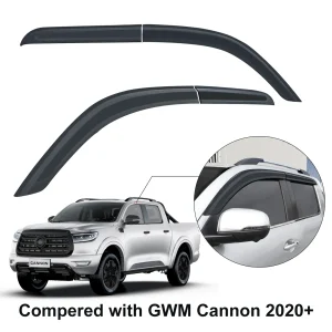 Deflettore per finestrini dell’auto protezione antipioggia solare scudo meteorologico per GWM Great Wall Power 2020 2021 2022 2023 cabina doppia