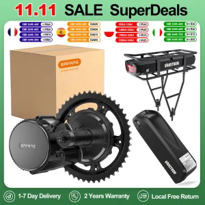 BAFANG 36V 250W Kit di conversione azionamento motore centrale con batteria agli ioni di litio da 17,4 Ah 25 Ah Kit motore Ebike per pendolari in città