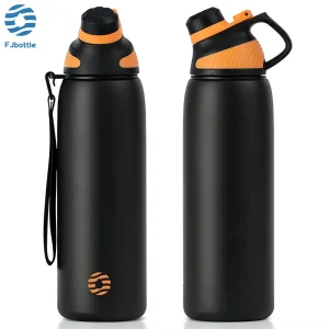 Borraccia Termica Fjbottle con Coperchio Magnetico, Bottiglia d’Acqua in Acciaio Inox per Sport all’Aperto, Mantiene Freddo, Thermos Isolato Sottovuoto 1000ml