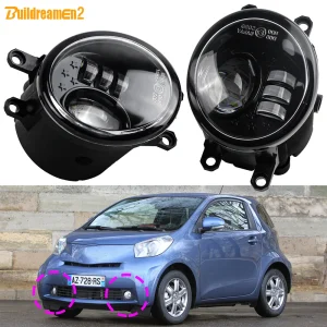 2X30W auto paraurti anteriore lente in vetro LED fendinebbia DRL assemblaggio H11 12V per Toyota IQ (_ J1 _) 2009 2010 2011 2012 2013 2014 2015