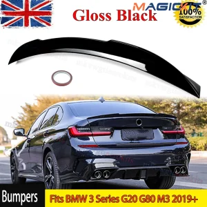 Stile AC adatto a BMW serie 3 G20 G80 M3 2019 + Spoiler per bagagliaio posteriore verniciato