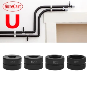 4 stampi tipo U per strumento di crimpatura per tubi in plastica Pex PB 16, 20, 25, 32 mm, strumento per raccordi per pinze a crimpare – Set di stampi a U