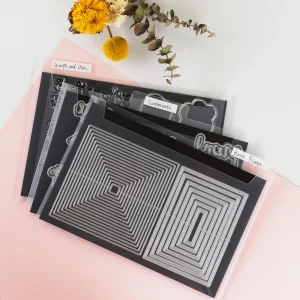 Fogli magnetici resistenti a doppia faccia da 0,8 mm Kit di archiviazione per buste in plastica con tappetino magnetico nero per riporre stampi per timbri Borsa per organizer