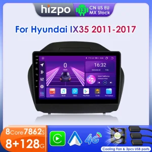 Hizpo Autoradio Per Hyundai Tucson 2 IX35 2011 – 2017 Wireless CarPlay Android Auto Sistemi Intelligenti No 2 din 2din DVD GPS 4G