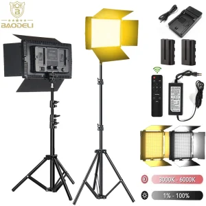 Luce da studio fotografico a LED per giochi Youbute Illuminazione video dal vivo sulla fotocamera Registrazione video portatile Lampada da pannello fotografico da 50 W F550