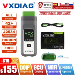 VXDIAG VCX SE VX508 per BMW Auto OBD2 Scanner VCX SE per BMW OEM DoIP Strumento diagnostico Codifica ECU J2534 Programmazione ECU