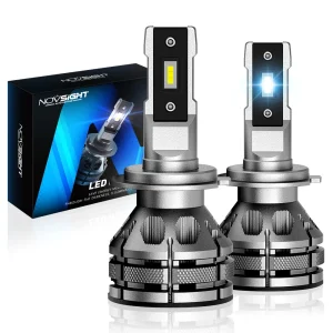 NOVSIGHT H11 Led 80W 15000LM H4 H7 H1 H3 H13 9003 9005 9006 9007 9012 Decoder Mini Dimensioni Lampadine per fari per auto 6500K Lampadina a Led automatica