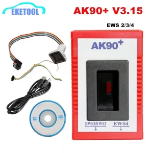 Programmatore di Chiavi AK90+ EWS 2/3/4, Lettore di Codici V3.19, Ultima Versione, Scanner per Programmazione Chiavi AK90