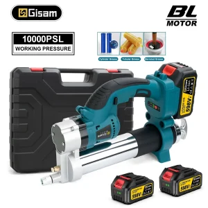Gisha 10000PSL 69Mpa Pistola per grasso elettrica senza spazzole Olio lubrificante per auto ad alta pressione Manutenzione auto per makita 18v batteria pin