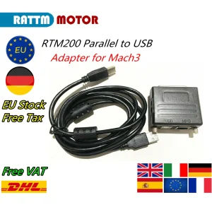 「Stock UE」Convertitore parallelo USB NC200 Adattatore da USB a LPT Controller di movimento CNC Mach3 200KHz per macchina router CNC