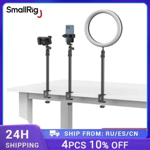 Supporto da tavolo per fotocamera SmallRig supporto da tavolo supporto per luce regolabile da tavolo C morsetto per fotocamera DSLR Ring Light Live Streaming 3488