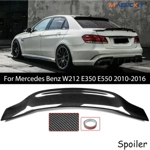 Spoiler posteriore stile R per Mercedes Benz W212 E350 E550 2010-2016 accessori per auto in ABS effetto carbonio