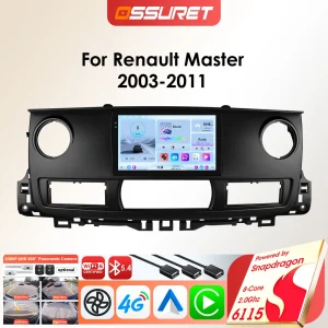 Android Auto Radio Pagamento per Renault Master 2003 – 2011 Auto Multimedia GPS Carplay 2Din 6115 Autoradio Stereo Grande Schermo unità principale
