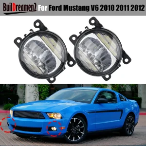2 in1 funzione auto 30W H11 LED fendinebbia con DRL Daytime Running Lamp 2 pezzi per Ford Mustang V6 2010 2011 2012