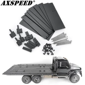 AXSPEED Metal Trailer allargamento Kit scheda di espansione + 2 “letto largo per 1/10 TRX6 Ultimate RC Flatbed Hauler parti di aggiornamento