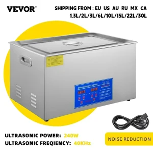 VEVOR 2L 3L 6L 10L 15L 22L 30L Pulitore ad ultrasuoni Lave-Piatti Lavatrice portatile Lavastoviglie Elettrodomestici ad ultrasuoni