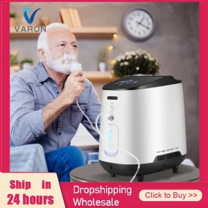 VARON 1-7L/min Concentratore di Ossigeno Macchina Generatore di Ossigeno Portatile Che Fa Macchina Senza Batteria Purificatore D’aria AC 220V/110V