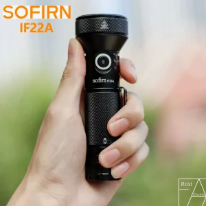 Torcia LED Sofirn IF22A con Ottica TIR, 2100lm, Ricaricabile USB-C, Potente Luce EDC, Lanterna per Esterni e Pesca