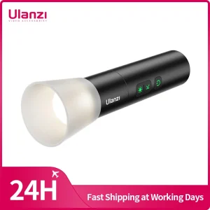 Ulanzi LM07 torcia per videografia Zoomable Photography Fill Light Ambience Light con filettatura da 1/4 ”per gabbia per supporto per fotocamera