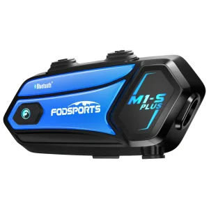 Fodsports M1-s Plus Casco Interfono Moto Bluetooth Auricolare 8 Rider BT Interphone 2000M musica condivisione FM Radio
