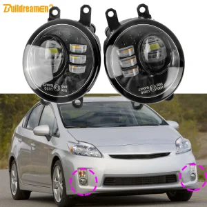 2 X Auto Sinistra + Destra LED Fendinebbia Lampada di Guida DRL 30W H11 12V Per Toyota Prius (_W3_) 2008 2009 2010 2011 2012 2013 2014 2015