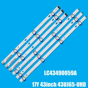Striscia di retroilluminazione a LED da 3 pezzi per LC 43490059 Un LC 43490058 A 43UJ635V 43UK6300PLB 43UJ651V 43UJ634V 43UJ630V 43UJ561V 43UJ655V