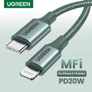 Cavo UGREEN MFi da USB C a Lightning 20W PD per iPhone 14 13 12 Pro Max tipo C ricarica rapida per cavo dati del telefono iPad