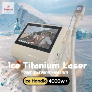 Macchina per la depilazione laser a diodi soprano Titanio professionale 4000w 4 onde approvate dal dolore permanente 2025 Epilatore portatile