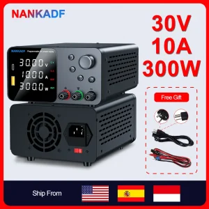NANKADF Alimentatore da banco da laboratorio 30V 10A Alimentatore switching 30V 5A Sorgente regolabile 60V 5A Stabilizzatore di tensione 120V 3A