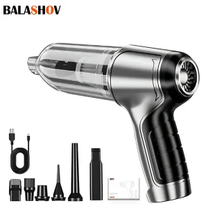 Aspirapolvere portatile senza fili 95000Pa Aspirapolvere portatile a forte aspirazione per casa e auto Robot pulitore a doppio uso per tastiera desktop