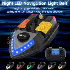 Barca da pesca GPS Bait Boat RC Bait Barca da pesca con telecomando senza fili da 600 M Barca da pesca con 3 contenitori per esche