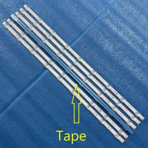 Striscia di retroilluminazione a LED 9LED per TV Hisense 65AE7200F 65A7100F 65A7300F 65A7300FTUK 65AE7000F 65AE7300 65A7120FS HZ65A52E HZ65A55E