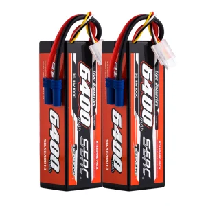 SUNPADOW 3S 4S 11.1V 14.8V Lipo Batteria 6400mAh 100C Custodia rigida ricaricabile con EC5 per veicoli RC Auto Camion Serbatoio Buggy SIGP