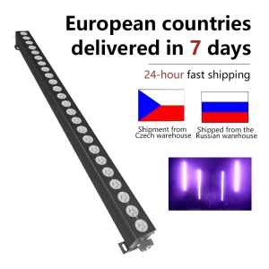 Barra LED DMX 24x12W RGBW 4IN1 / Pixel RGBWAUV, Illuminazione da Parete, Barra LED DMX, Luce da Palco per Feste, Matrimoni ed Eventi