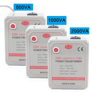 Trasformatore di potenza da 220 V-250 V a 110 V-120 V – Ideale per fabbriche, spazi residenziali e fattorie – Conforme con standard europeo