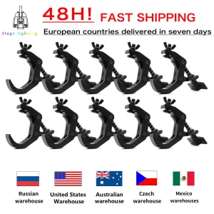 10 Pz/lotto Durevole Heavy Duty Ganci Morsetto In Lega di Alluminio 150kg 40-60mm Staffa Fase Luce Della Fase Gancio Luce Morsetto Supporto Traliccio