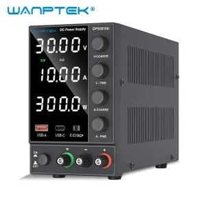 Wanptek Alimentatore CC regolabile 30V 10A LED Banco da laboratorio digitale Fonte di alimentazione Alimentatore stabilizzato Interruttore regolatore di tensione