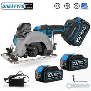 Sega circolare senza spazzole Sega elettrica a batteria da 6 pollici Sega per legno regolabile Sega per la lavorazione del legno portatile per batteria Makita