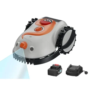 Robot rasaerba robot tagliaerba intelligente senza filo di confine 4.0Ah batteria rimovibile sensore visivo per piccolo giardino 200 mq