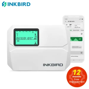 INKBIRD Wi-Fi Smart Sprinkler Controller programmabile 8 zone Timer per irrigazione esterna interna regola la stagione e salta la pioggia App gratuita