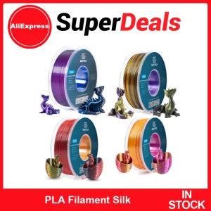 Geeetech Filamento PLA Seta Tricolore per Stampante 3D Precisione Dimensionale 1,75 mm +/- 0,03 mm Bobina Materiale 3D per Stampanti 3D FDM