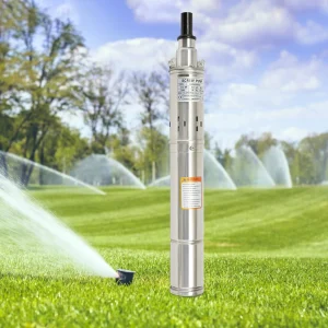 Pompa sommergibile per pozzi profondi 220V 250W/500W Pompa a vite Compatibile con sabbia Pompa da giardino in acciaio inossidabile per la fornitura di acqua