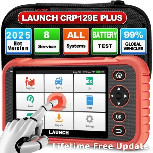 LANCIO X431 CRP129E PLUS Sistemi completi per auto EOBD OBD2 Scanner Strumento diagnostico 8 servizi di ripristino Scansione automatica della batteria Aggiornamento del test