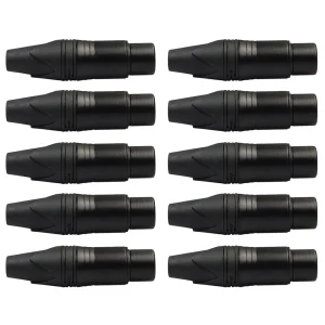 Adattatori per spina a saldare per cavo connettore femmina XLR 3 pin per microfono fai da te da 10 pezzi