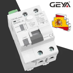 GEYA GRD9L-R RCCB Dispositivo automatico a richiamo automatico Interruttore automatico 2P 40A 30mA 100mA 300mA RCD Smart Breaker Tipo AC