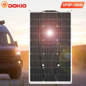 Pannello solare flessibile DOKIO 100W 200W 400W in silicio monocristallino prodotto in Cina Pannello solare 18V adatto per campeggio camper