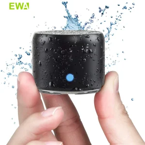 EWA A106 Pro Mini altoparlante Bluetooth con radiatore basso personalizzato, impermeabile IPX7, altoparlanti super portatili, custodia da viaggio confezionata