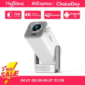 Proiettore Mini HD ThundeaL TD80 Pro Full HD 1080P 4K Video WIFI Android Portatile TD80Pro Home Theater Cinema PK TD80W